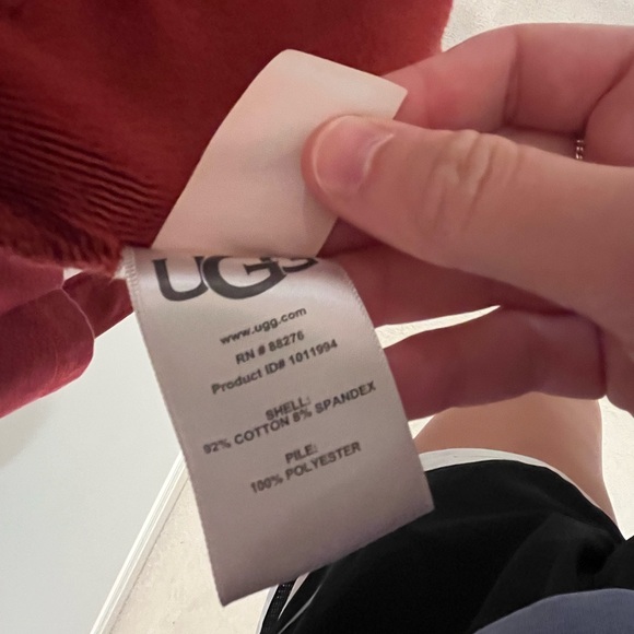 UGG plush robe women’s red mauve large - Picture 4 of 6